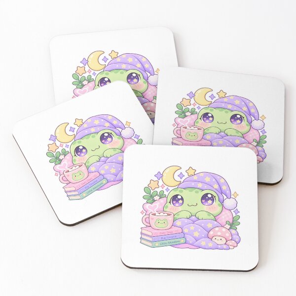Item preview, kawaii sleepy frog designed and sold by JulesCoolFinds.