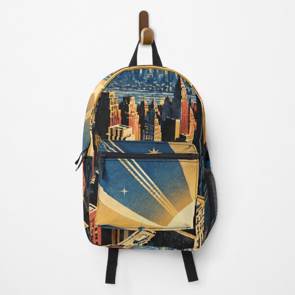 Item preview, Vintage Art Deco New York City Skyline Print designed and sold by Avenuse style.