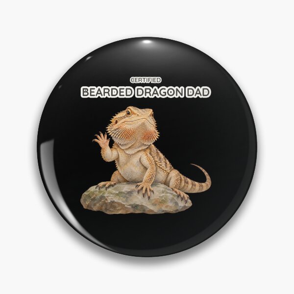 Item preview, Certified Bearded Dragon Dad Funny Watercolor Reptile designed and sold by Ela-graphicwiz.