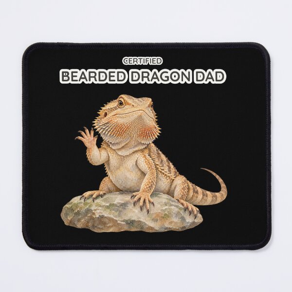 Item preview, Certified Bearded Dragon Dad Funny Watercolor Reptile designed and sold by Ela-graphicwiz.