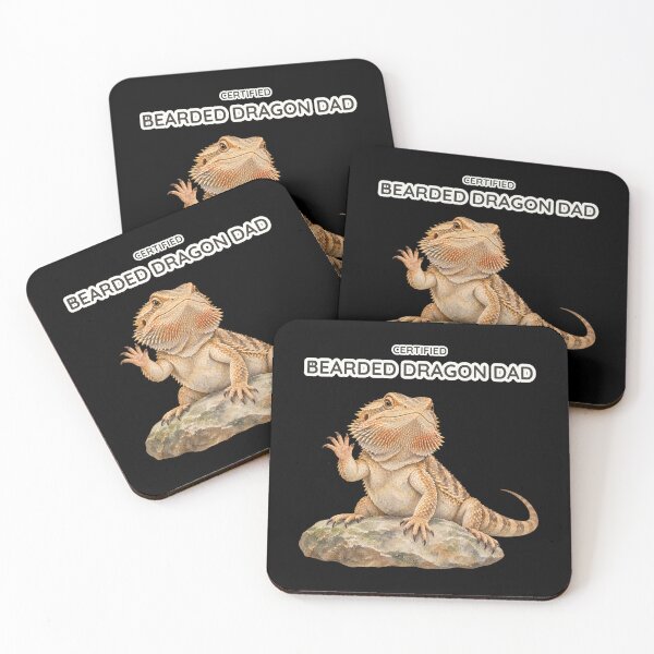 Item preview, Certified Bearded Dragon Dad Funny Watercolor Reptile designed and sold by Ela-graphicwiz.