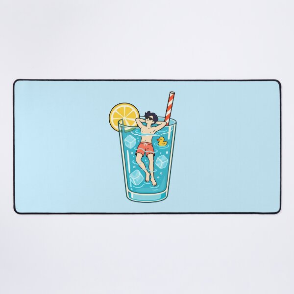 Item preview, Goodbye Summer Surreal Drink with Swimmer and Duck designed and sold by karamram.