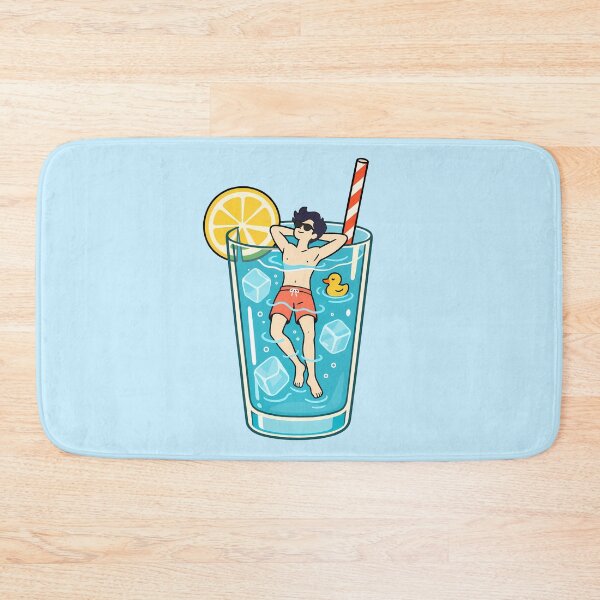Item preview, Goodbye Summer Surreal Drink with Swimmer and Duck designed and sold by karamram.