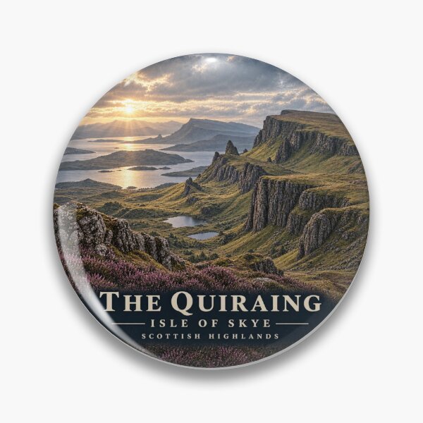 Item preview, The Quiraing Isle of Skye Scotland Travel Sticker designed and sold by ArcanePrintsxo.