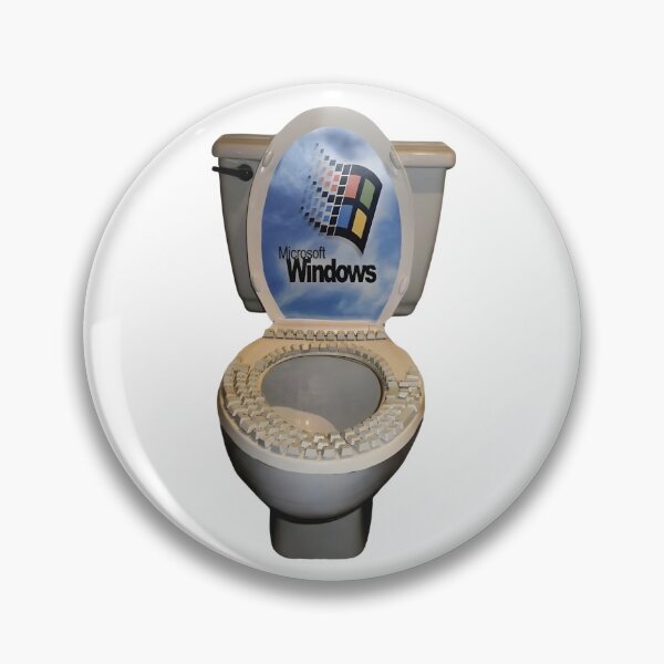 Item preview, Cursed Windows PC Keyboard Toilet Programmer Meme designed and sold by NostalgiaOS.