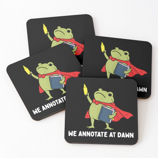 Item preview, We Annotate At Dawn English Teacher Funny Frog Reader designed and sold by LASTIQUE-dd.