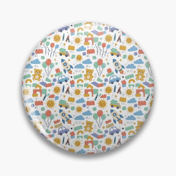 Item preview, Toddler Toys Rocket Teddy Bear Seamless Pattern Vintage Cartoon Art designed and sold by mood-draftsman.