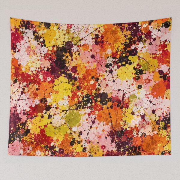 Item preview, Autumn Harvest Splatter Action Abstract Art designed and sold by THE SPLATTERED HAUS BY SAGE BANKS.