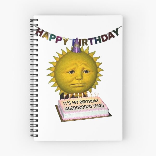 Item preview, Sad Sun 4.6 Billion Years Old Birthday Weirdcore Meme designed and sold by NostalgiaOS.
