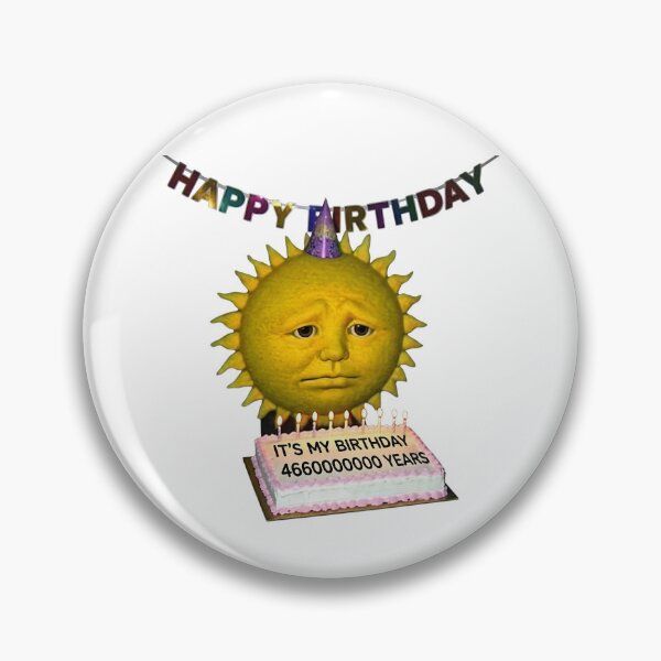 Item preview, Sad Sun 4.6 Billion Years Old Birthday Weirdcore Meme designed and sold by NostalgiaOS.