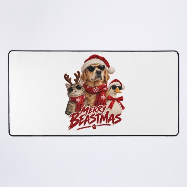 Item preview, Merry Beastmas Cool Christmas Pets with Sunglasses designed and sold by zzz888.