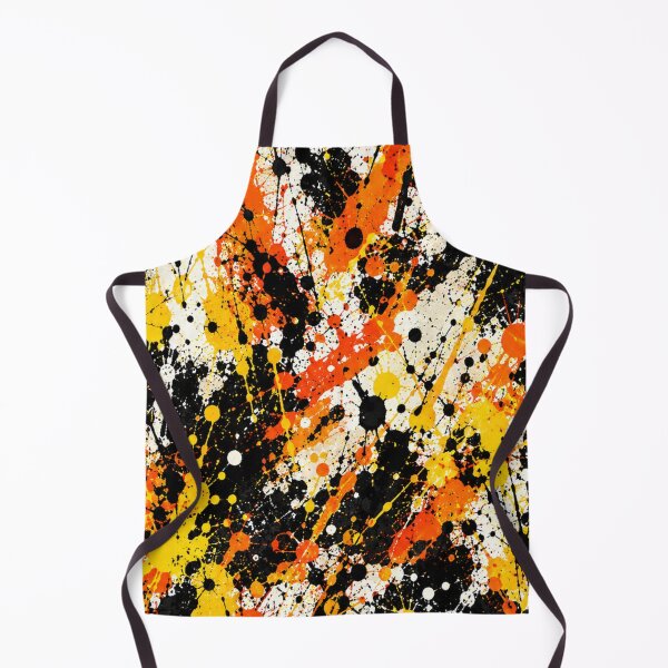 Item preview, Amber and Onyx Splatter Action Abstract Art designed and sold by THE SPLATTERED HAUS BY SAGE BANKS.