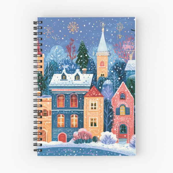 Item preview, Snowfall on Winter Street designed and sold by NeoNebulaArt.