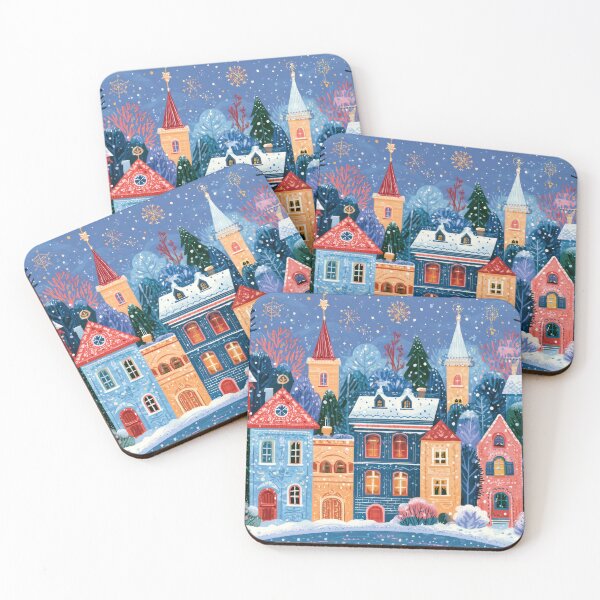 Item preview, Snowfall on Winter Street designed and sold by NeoNebulaArt.