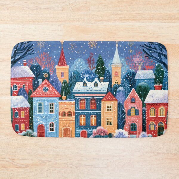 Item preview, Snowfall on Winter Street designed and sold by NeoNebulaArt.
