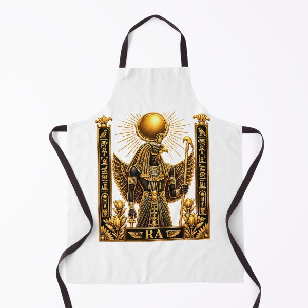 Item preview, RA - The Golden Egyptian Sun God | Luxury Black and Gold Pharaonic Mythology Art designed and sold by HoMya.