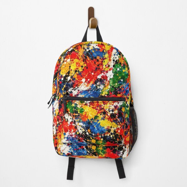 Item preview, Explosive Primary Spectrum Splatter Action Abstract Art designed and sold by THE SPLATTERED HAUS BY SAGE BANKS.