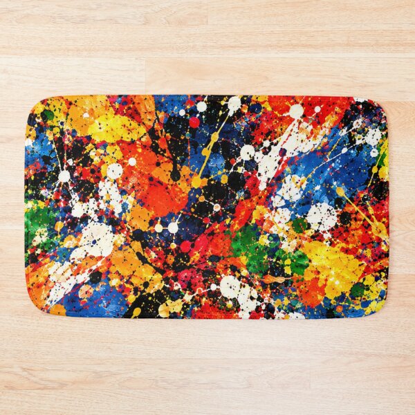 Item preview, Explosive Primary Spectrum Splatter Action Abstract Art designed and sold by THE SPLATTERED HAUS BY SAGE BANKS.