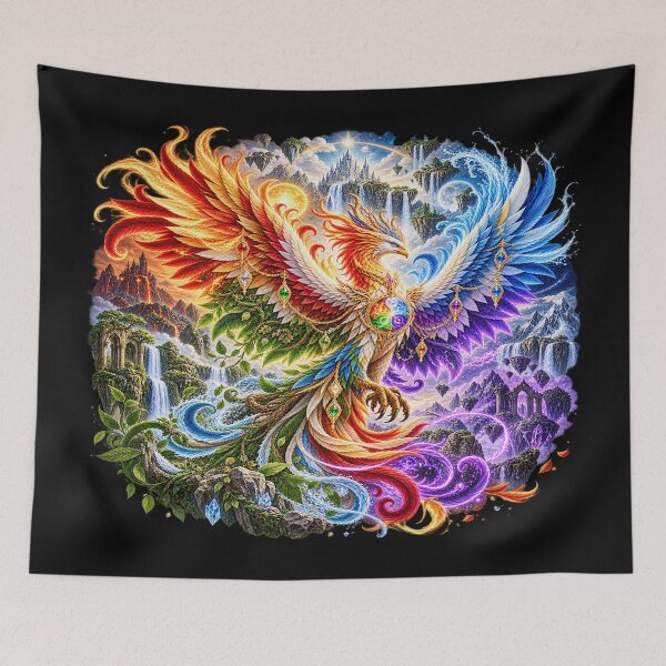 Item preview, Elemental Phoenix – Ultimate Fantasy Bird of Power designed and sold by TroviTutto.