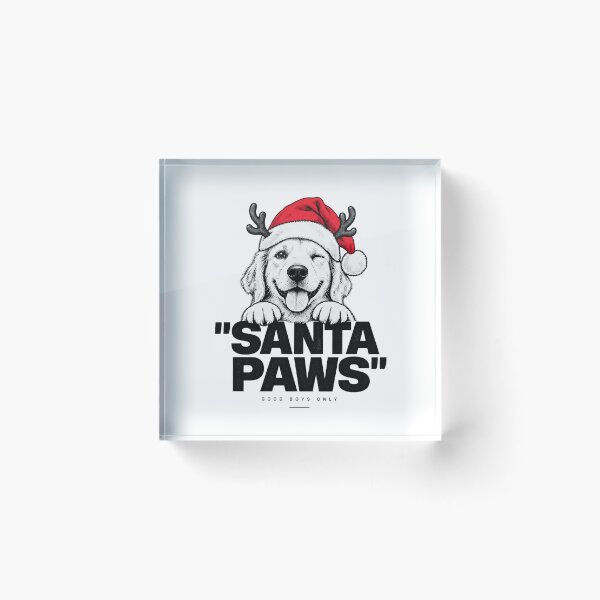 Item preview, Santa Paws Winking Christmas Puppy Streetwear Poster designed and sold by zzz888.