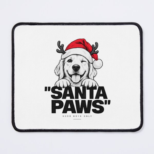 Item preview, Santa Paws Winking Christmas Puppy Streetwear Poster designed and sold by zzz888.
