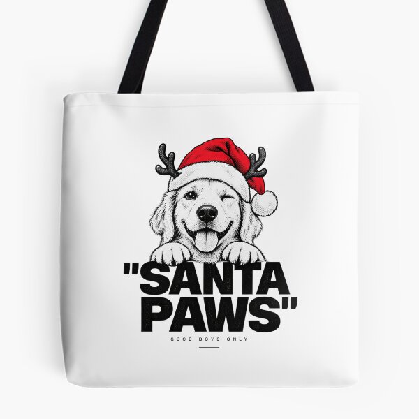 Item preview, Santa Paws Winking Christmas Puppy Streetwear Poster designed and sold by zzz888.