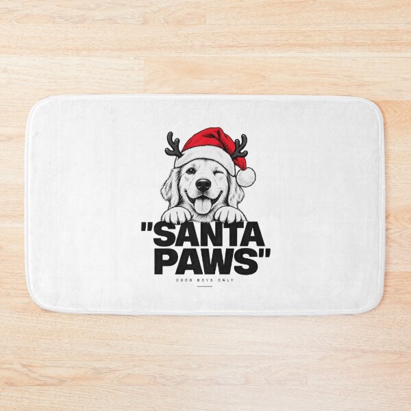 Item preview, Santa Paws Winking Christmas Puppy Streetwear Poster designed and sold by zzz888.