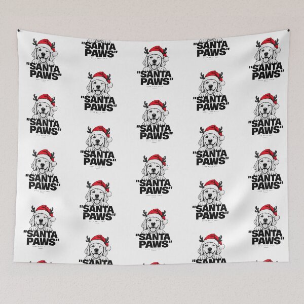 Item preview, Santa Paws Winking Christmas Puppy Streetwear Poster designed and sold by zzz888.
