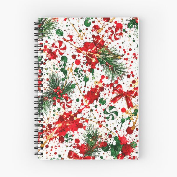 Item preview, Holiday Peppermint and Pine Splatter Mixed Media Art designed and sold by THE SPLATTERED HAUS BY SAGE BANKS.