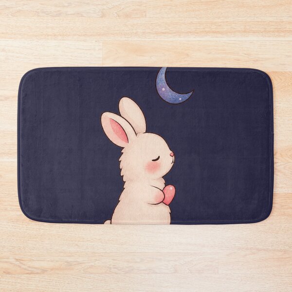 Item preview,  Bunny Under Crescent Moon Cute Pastel Night Animal Design designed and sold by thatskawaii.