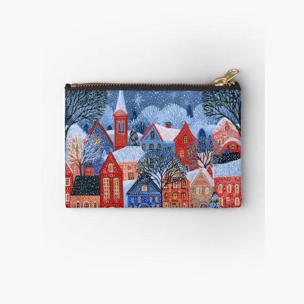 Item preview, Moonlight Over the Snowy Village designed and sold by NeoNebulaArt.
