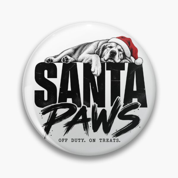 Item preview, Santa Paws Off Duty Sleeping Christmas Dog Typography designed and sold by zzz888.