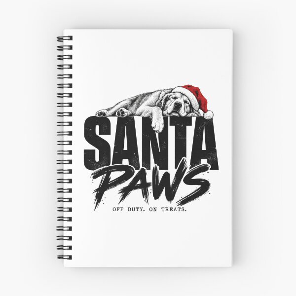 Item preview, Santa Paws Off Duty Sleeping Christmas Dog Typography designed and sold by zzz888.