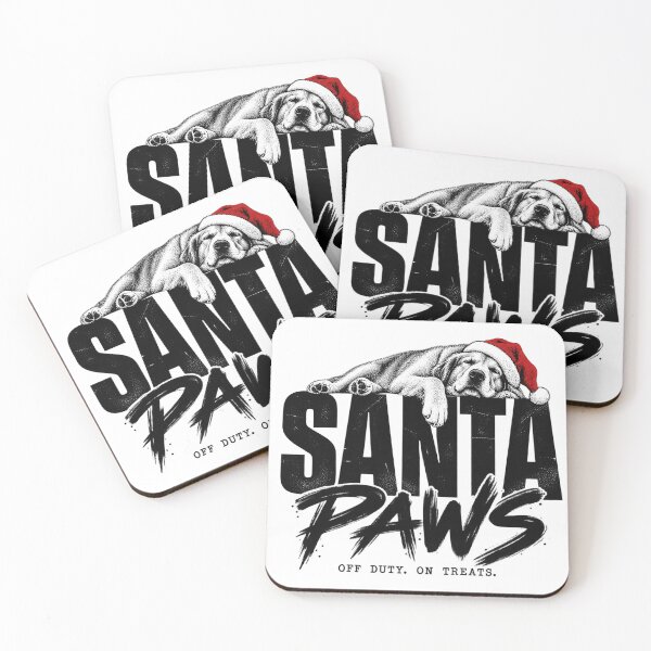 Item preview, Santa Paws Off Duty Sleeping Christmas Dog Typography designed and sold by zzz888.