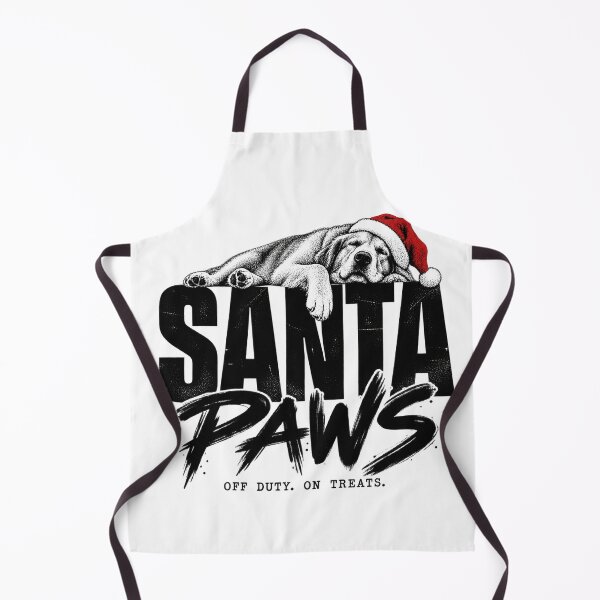 Item preview, Santa Paws Off Duty Sleeping Christmas Dog Typography designed and sold by zzz888.