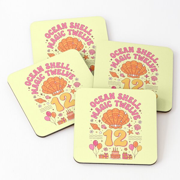 Item preview, Ocean Shell Magic Twelve! 12th Birthday – Cute Seashell Ocean Birthday Design designed and sold by Sea Gem.