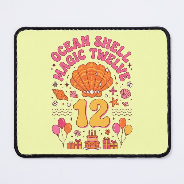 Item preview, Ocean Shell Magic Twelve! 12th Birthday – Cute Seashell Ocean Birthday Design designed and sold by Sea Gem.