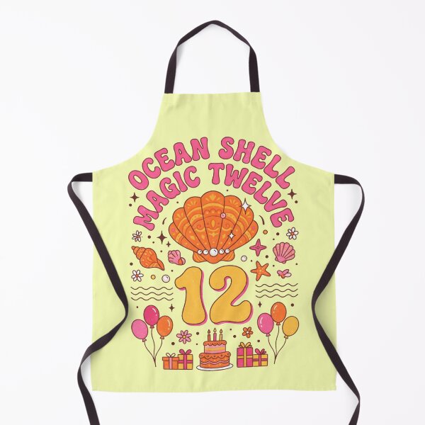 Item preview, Ocean Shell Magic Twelve! 12th Birthday – Cute Seashell Ocean Birthday Design designed and sold by Sea Gem.