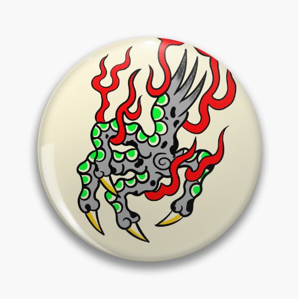 Item preview, Dragon Claw Fire Old School Art designed and sold by MARCOSURREAL.