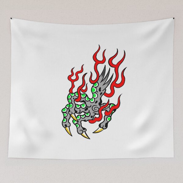 Item preview, Dragon Claw Fire Old School Art designed and sold by MARCOSURREAL.