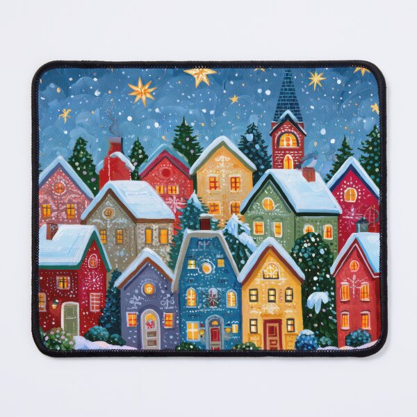 Item preview, Stars Above the Winter Village designed and sold by NeoNebulaArt.