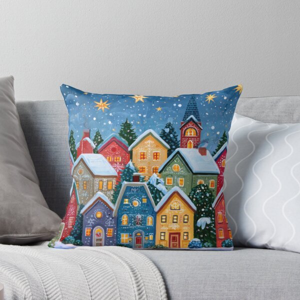 Item preview, Stars Above the Winter Village designed and sold by NeoNebulaArt.