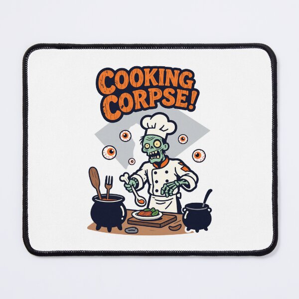 Item preview, Cooking Corpse: Zombie Chef Halloween Illustration designed and sold by tarkone.