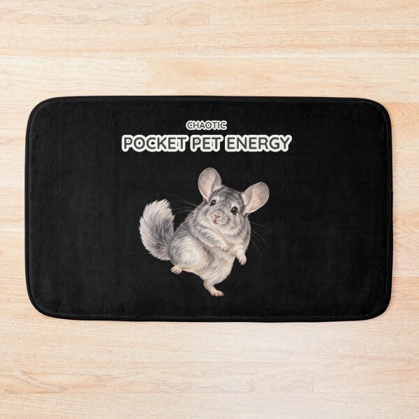 Item preview, Chaotic Pocket Pet Energy Funny Chinchilla Watercolor designed and sold by Ela-graphicwiz.