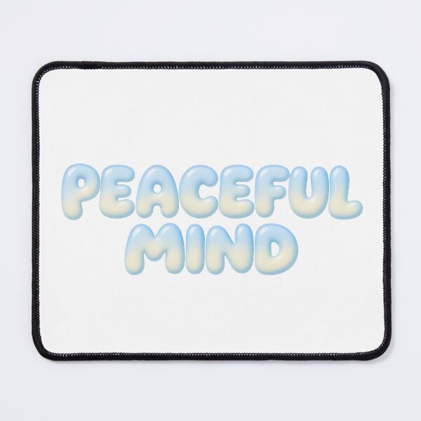 Item preview, Peaceful Mind Pastel Bubble Text designed and sold by Inkworksbyshery.