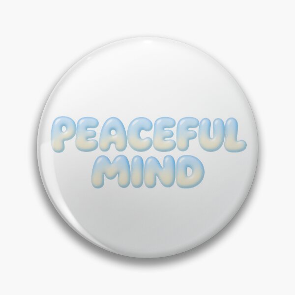 Item preview, Peaceful Mind Pastel Bubble Text designed and sold by Inkworksbyshery.