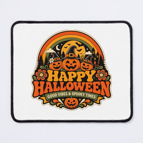 Item preview, Happy Halloween, good vibes! designed and sold by DailyQuestPrint.
