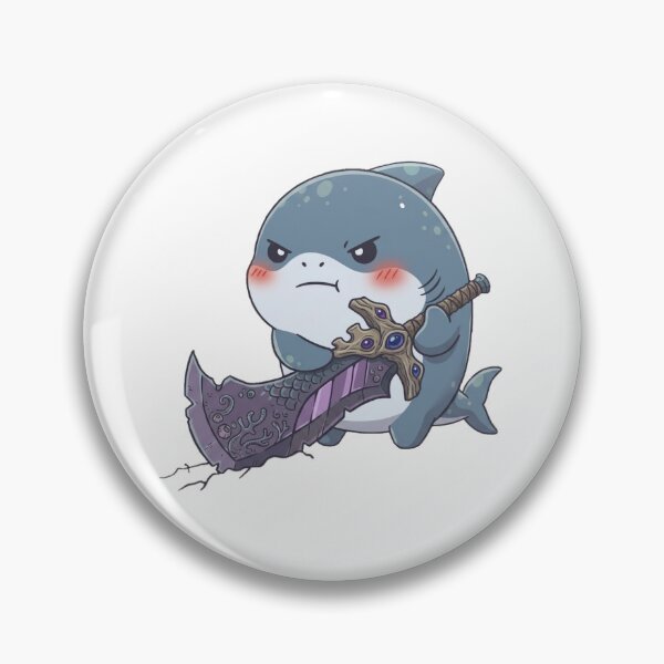 Item preview, Cute Warrior Shark designed and sold by Nature's Chibis.