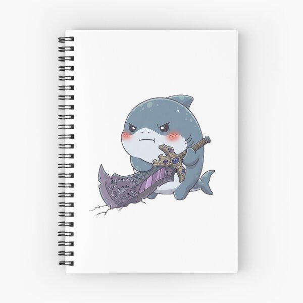 Item preview, Cute Warrior Shark designed and sold by Nature's Chibis.