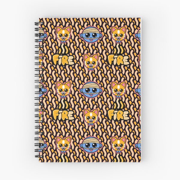 Item preview, King & Finx Fire Tag Pattern designed and sold by GtotheWALL.